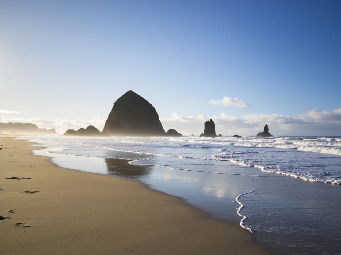 Hidangan istimewa restoran makanan laut Cannon Beach