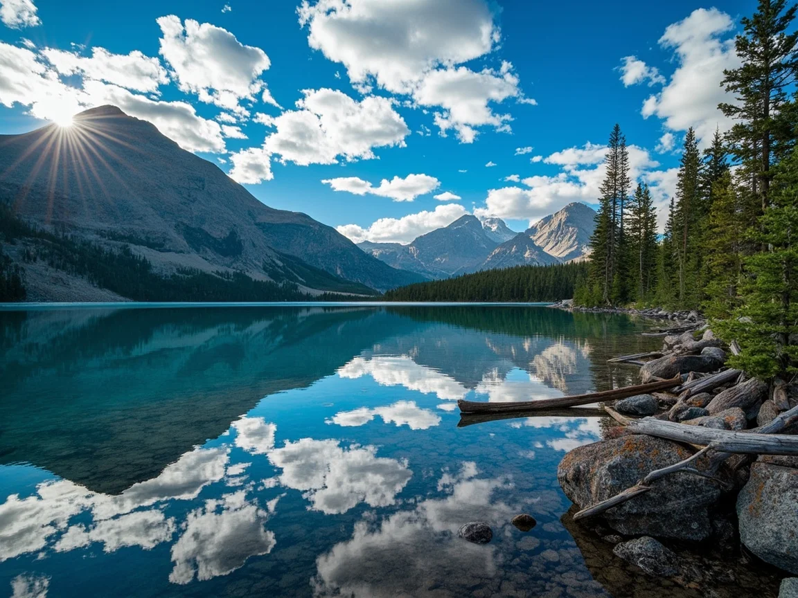 图片说明:Lake Clark 空中俯瞰鲑鱼河与棕熊