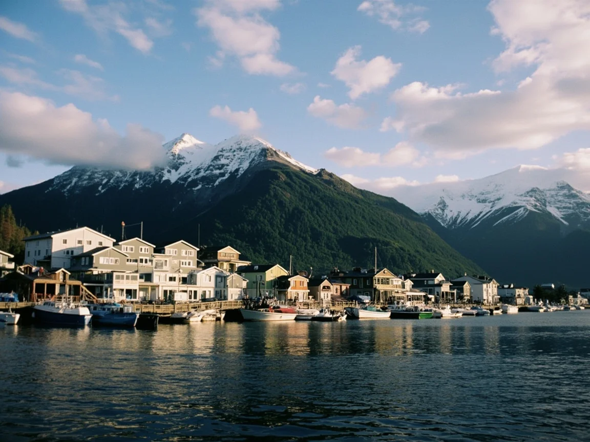 Skagway 山地徒步遇熊示意