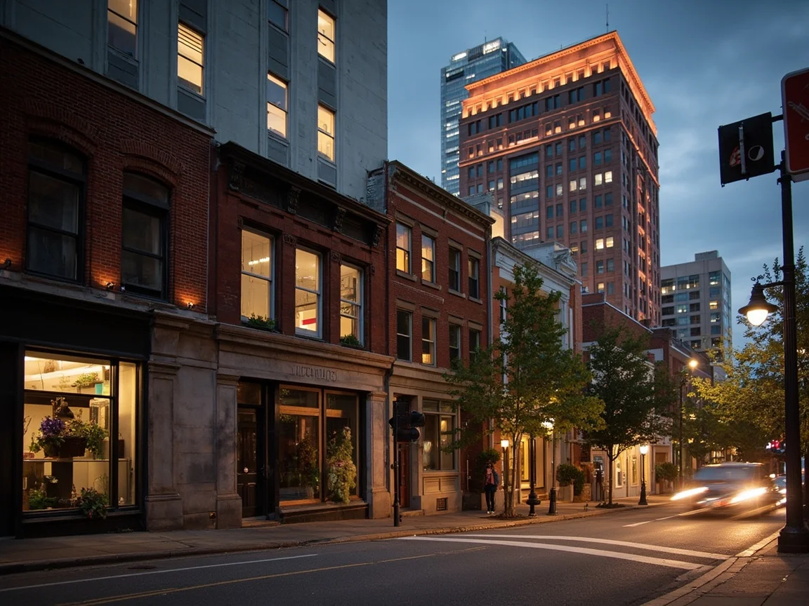 图片说明:Raleigh 市区酒店外景与街景