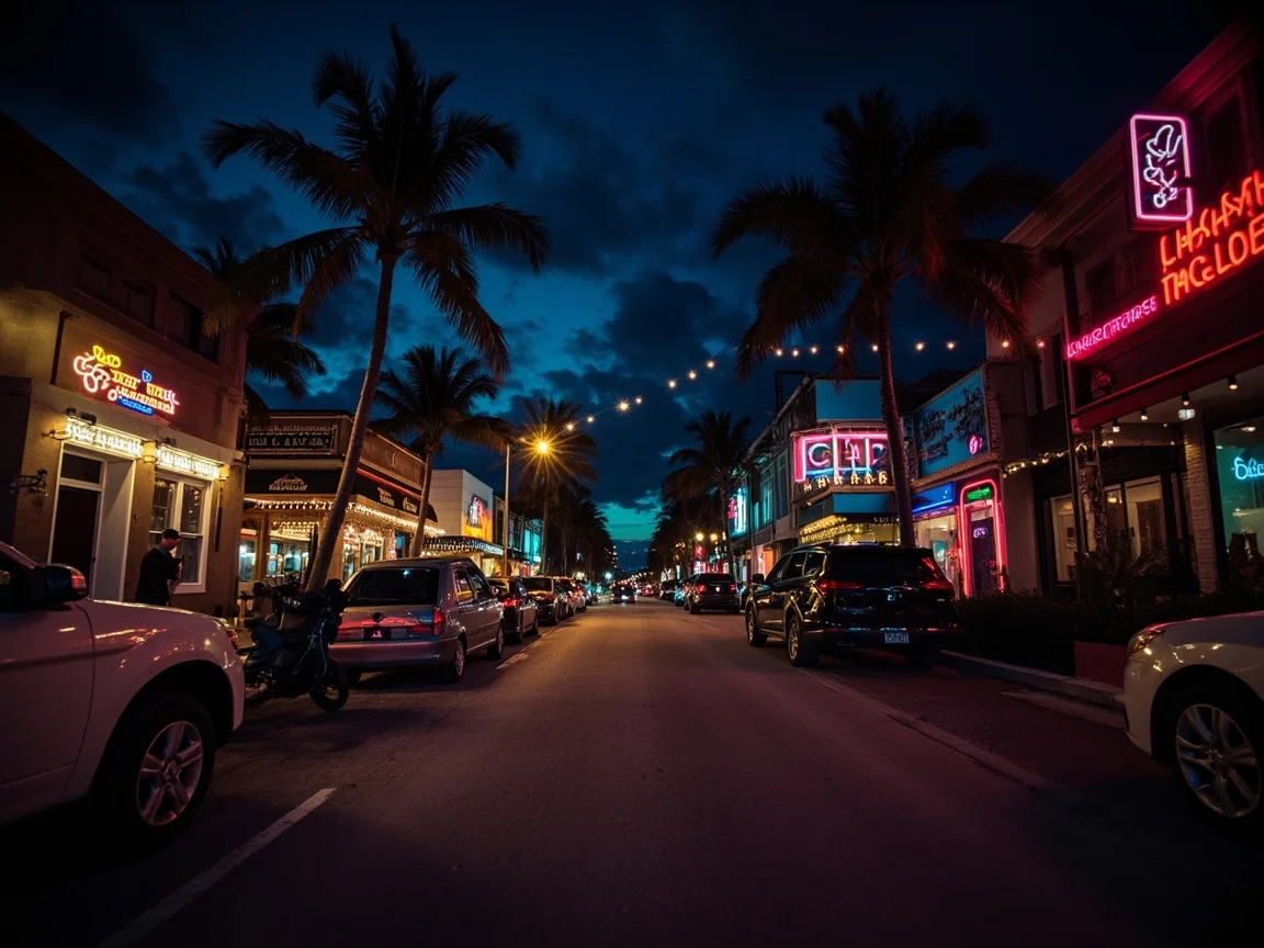 Яхтенная гавань Coconut Grove и ночной CocoWalk