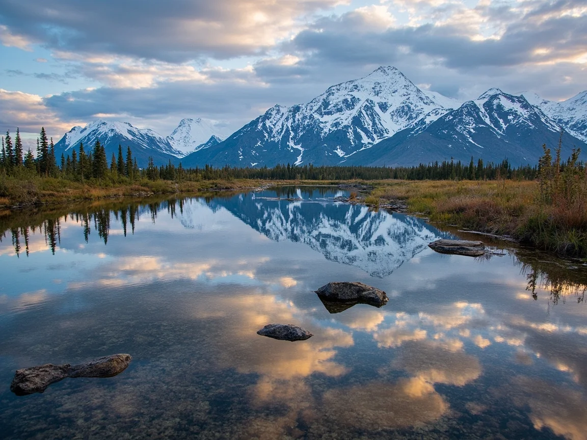 ป้ายประกาศความปลอดภัยที่ทางเข้า Denali National Park