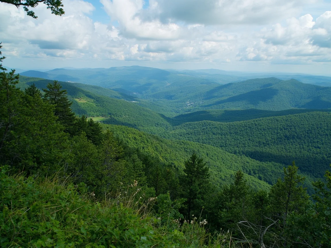 Green Mountains seasonal landscape comparison