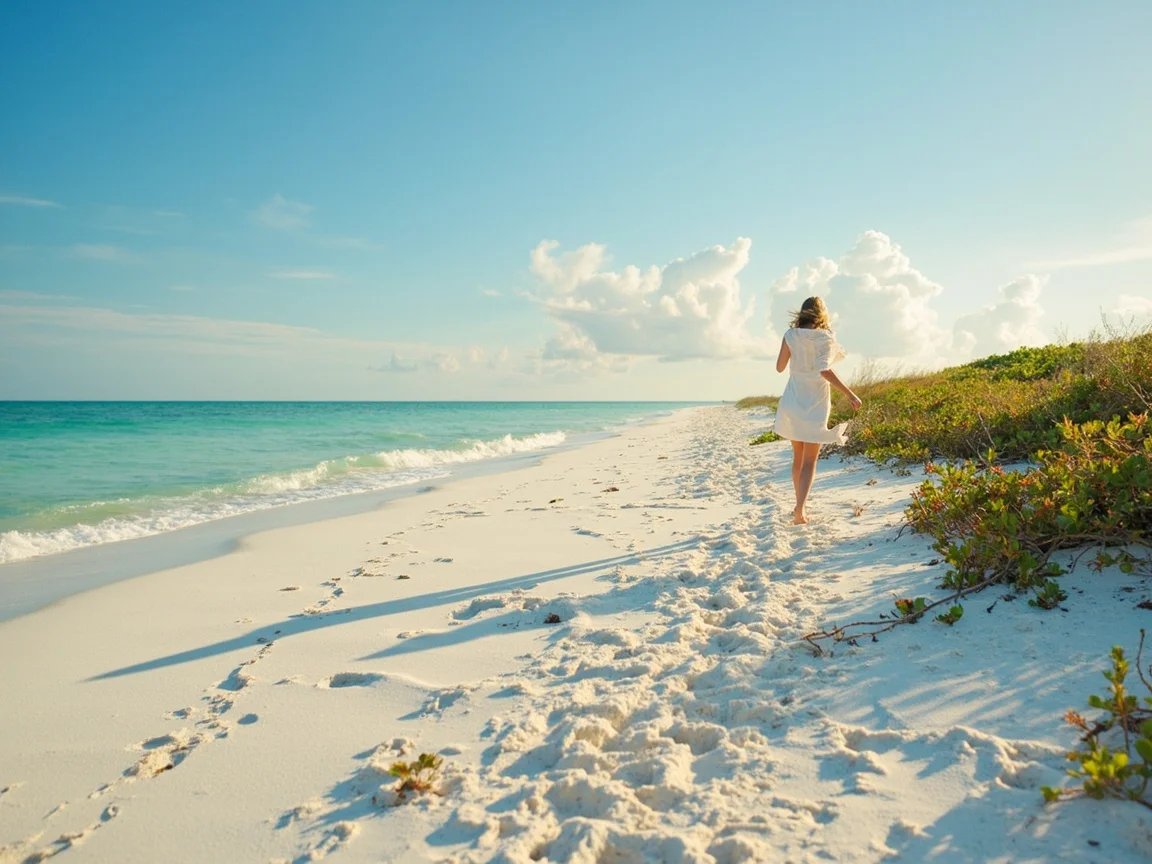 คำอธิบายภาพ: ร้านกาแฟริมถนน Periwinkle Way สายหลักของ Sanibel Island