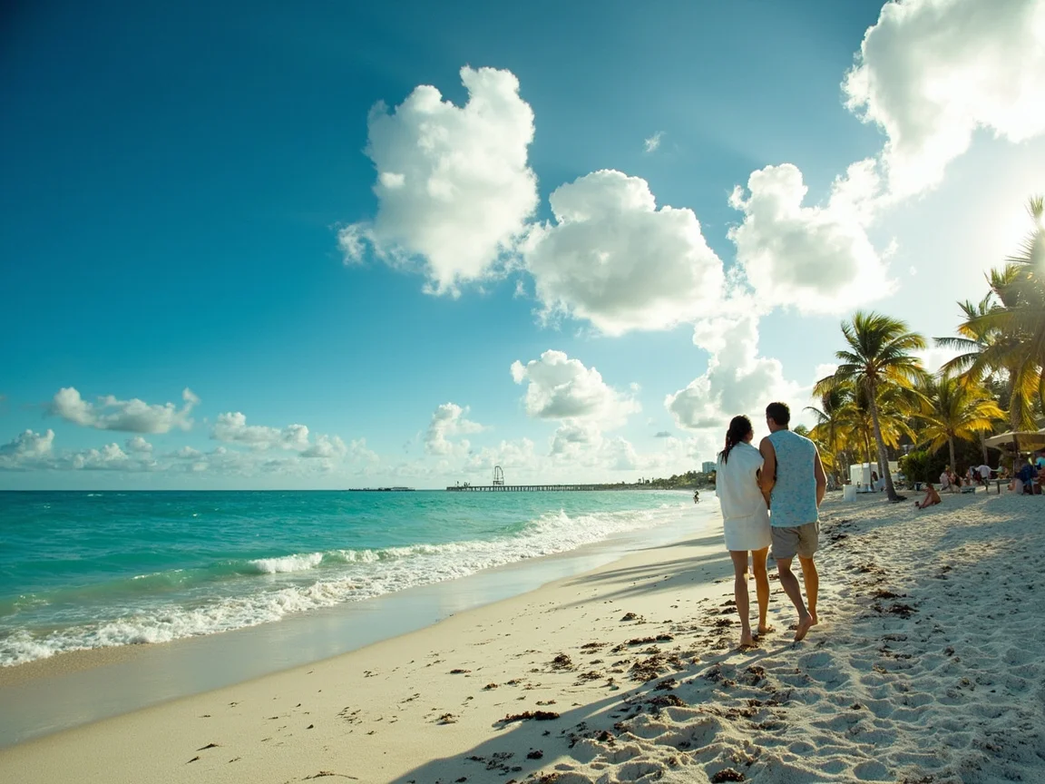 Pemandangan jalan South Beach dan tempat duduk luar