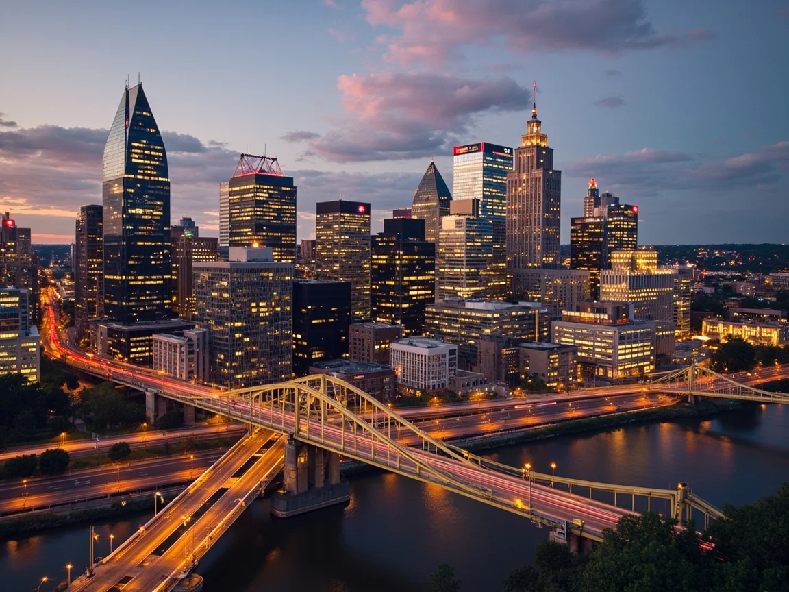Chú thích ảnh: Chợ nông sản mùa thu Pittsburgh và sandwich đặc sản địa phương, cảnh BBQ
