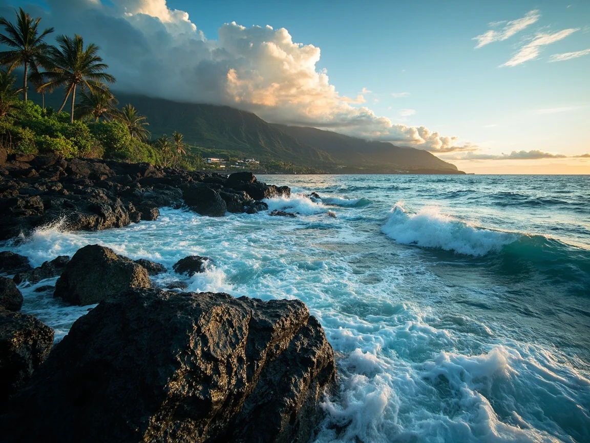 Maui monthly rainfall vs. visitor index chart