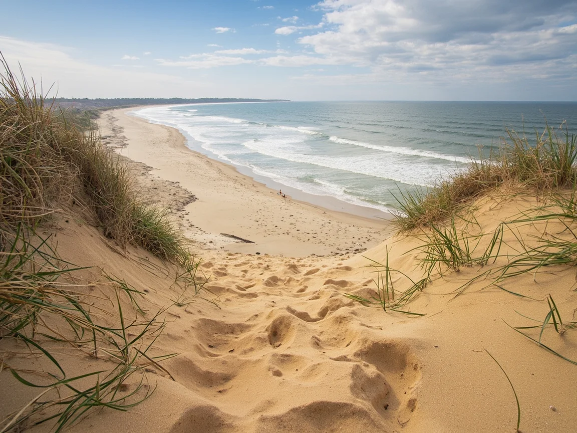 Indiana Dunes National Park panorama ng mga dune