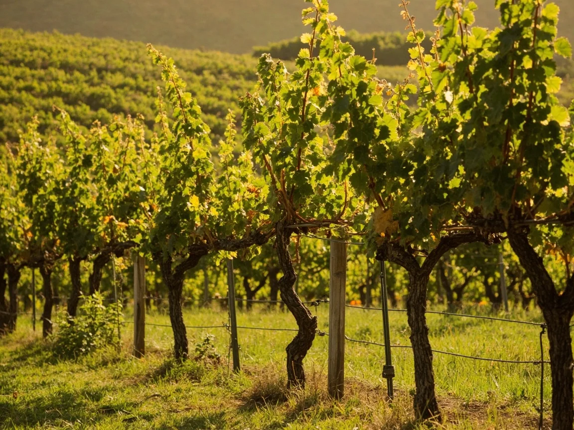 Image caption: Napa Valley road trip scenery