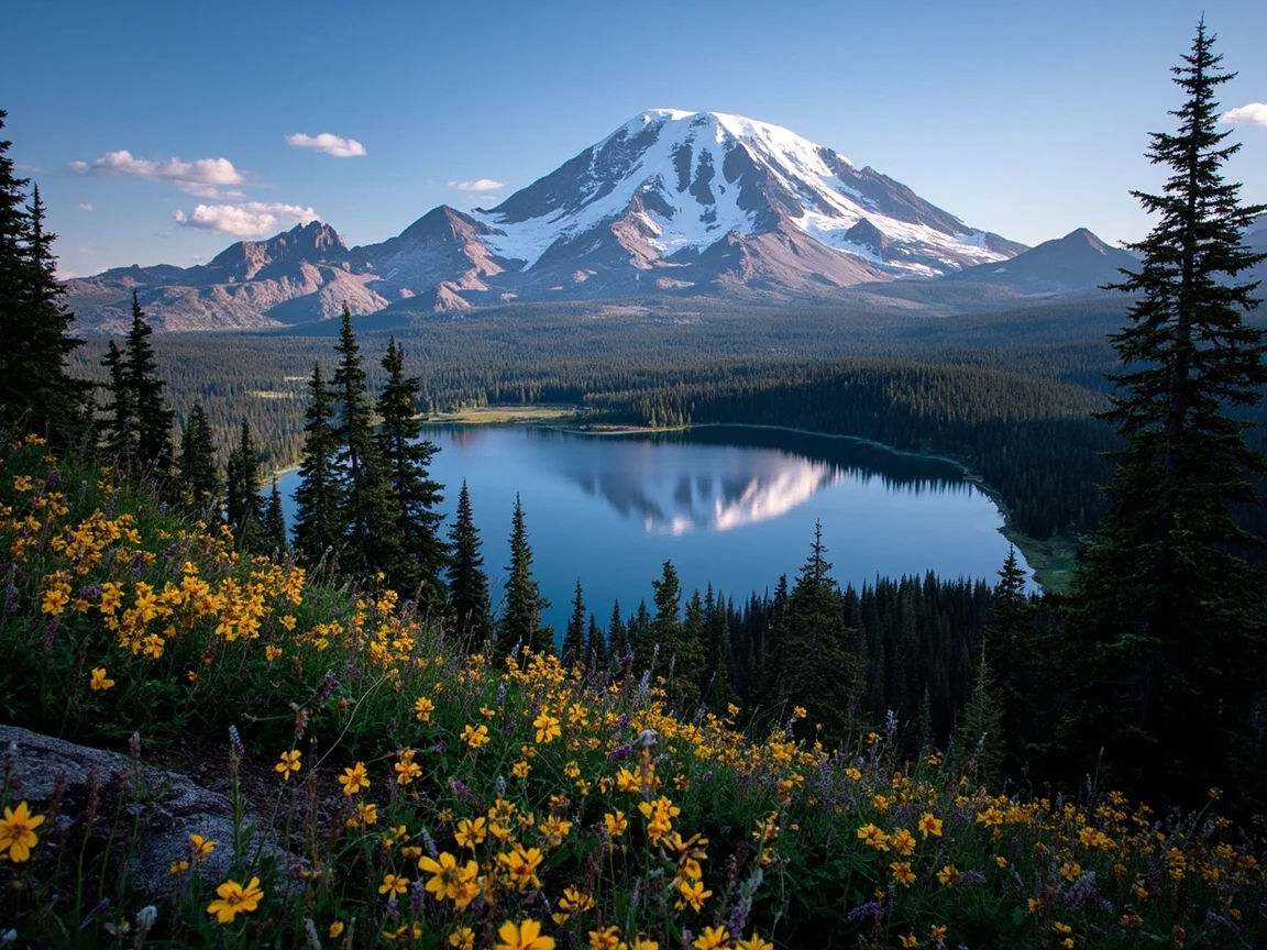 Imej pemandangan Mount Rainier National Park 1