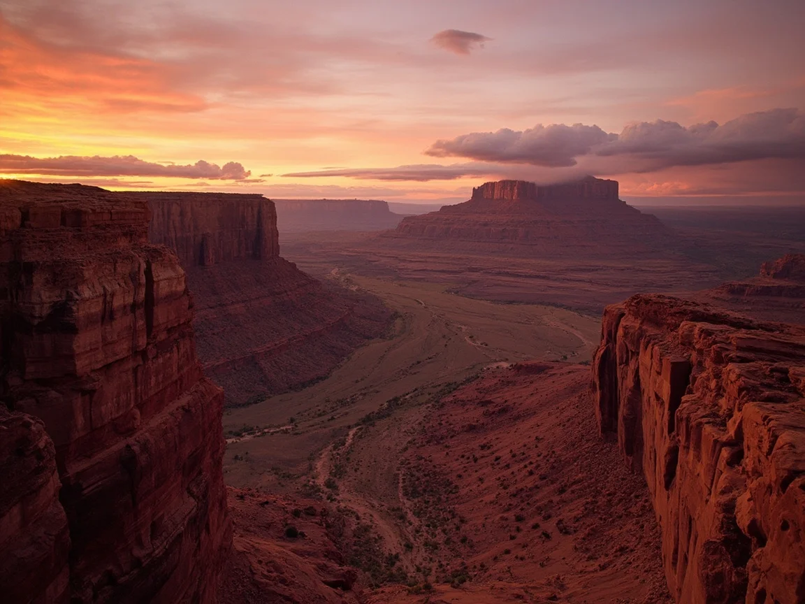 Canyonlands 园区警示牌与徒步建议图示