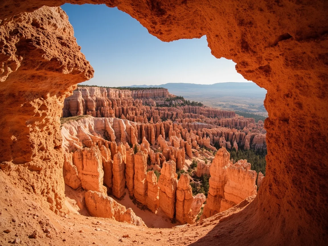 Vách đá đỏ và rừng thông dọc Scenic Drive Bryce Canyon