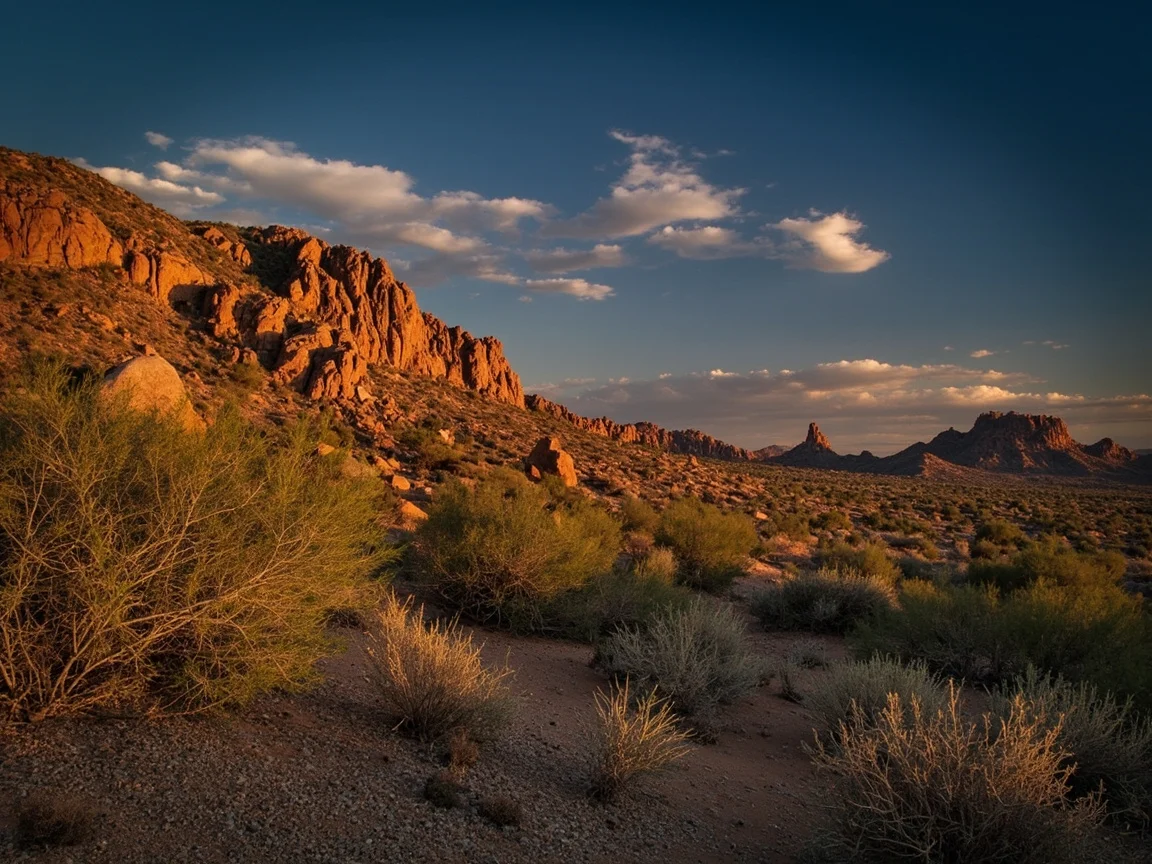 Pemandangan laluan pendakian Camelback Mountain di pagi hari dalam padang pasir Phoenix