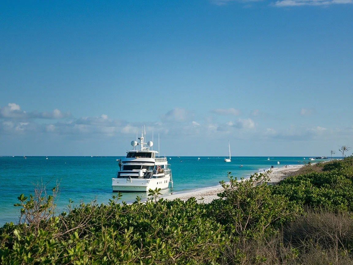 คำอธิบายภาพ: ระเบียงกลางแจ้งร้านอาหารซีฟู้ด The Mad Hatter บน Sanibel Island