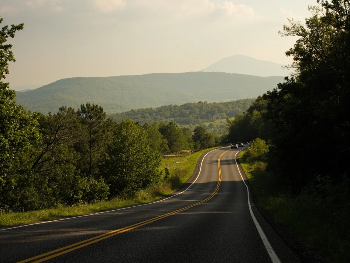 Смотровая площадка вдоль Skyline Drive