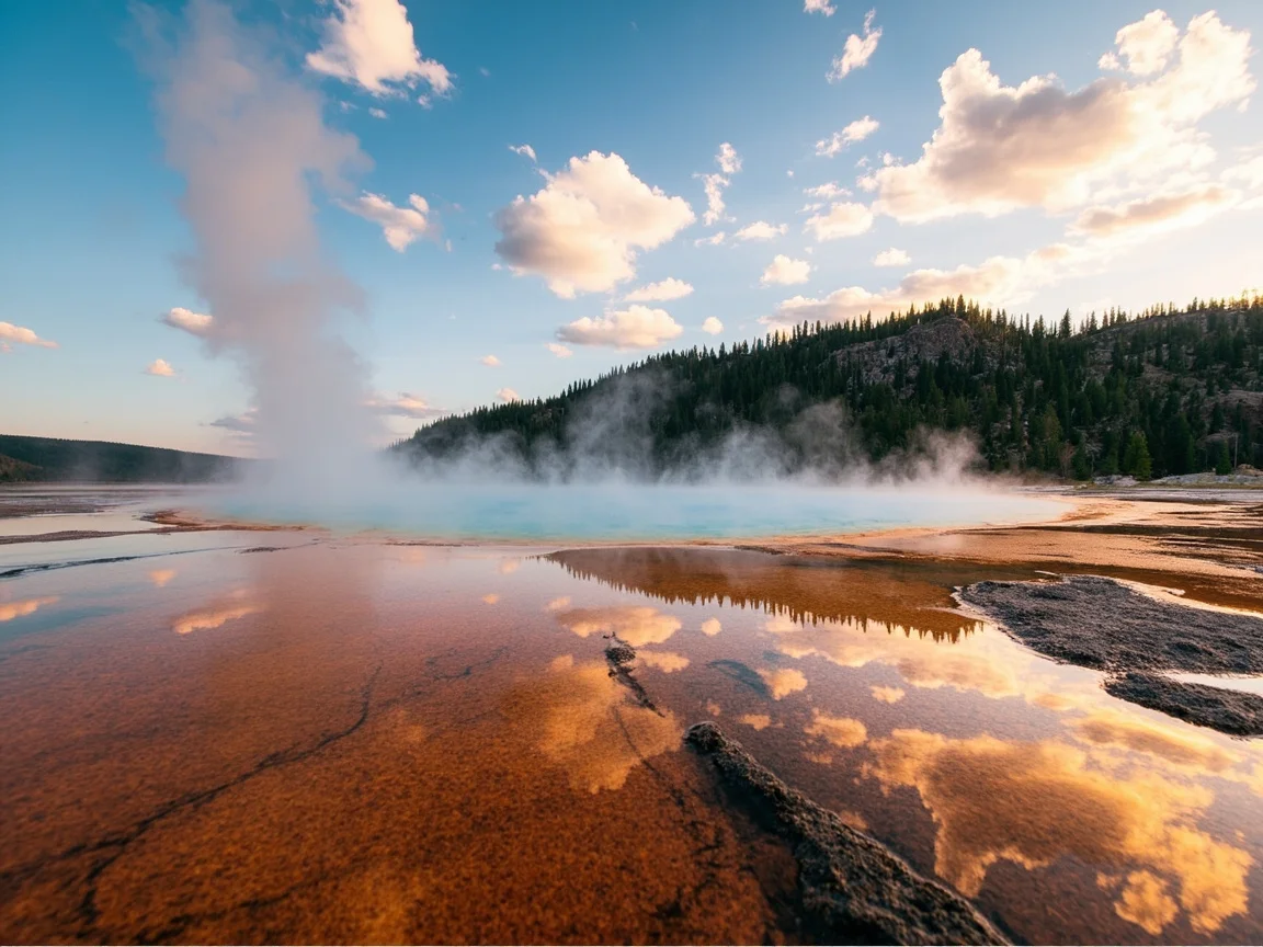 Rumah tamu kabin di jalan utama West Yellowstone