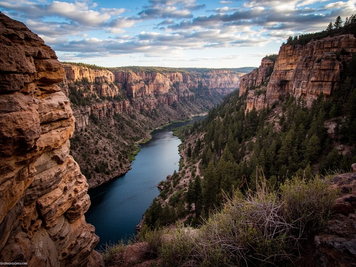 South Rim 步道边的安全警示牌