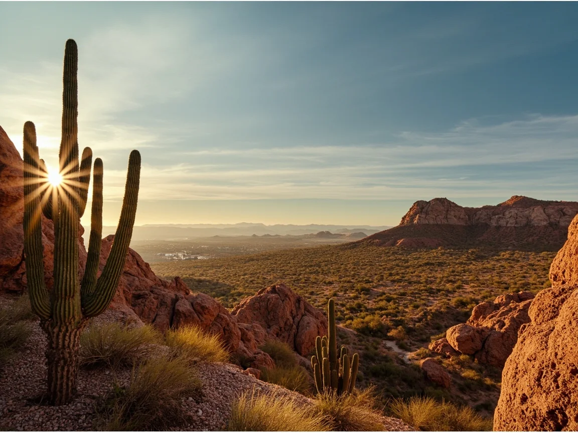 Phoenix city and surrounding destination air routes and self-drive network
