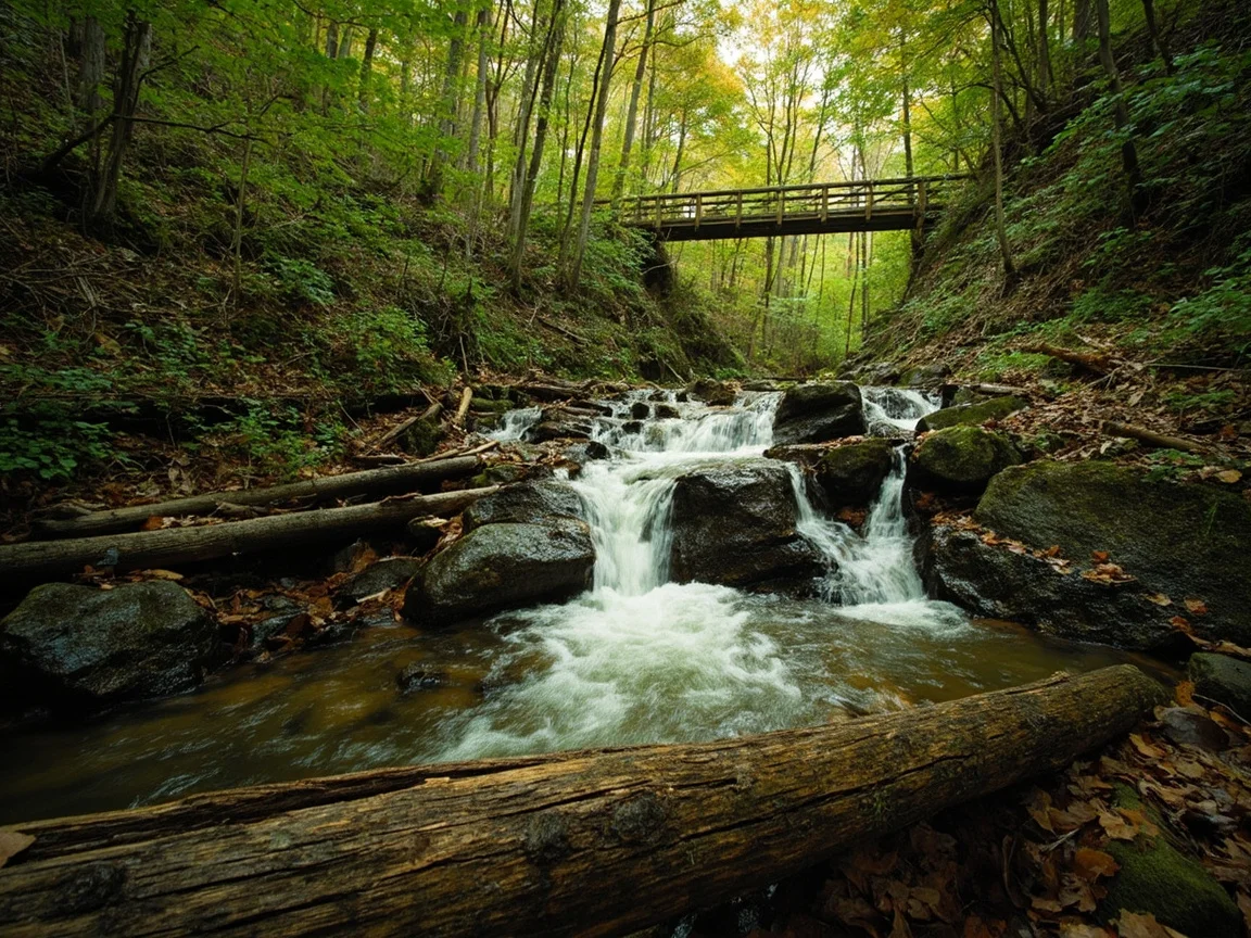 Khemah dan pekan kecil Great Smoky Mountains National Park