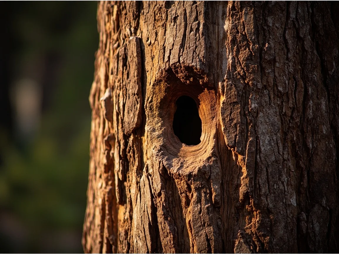 Mô tả ảnh: xe tự lái chạy trên đường giữa rừng sequoia