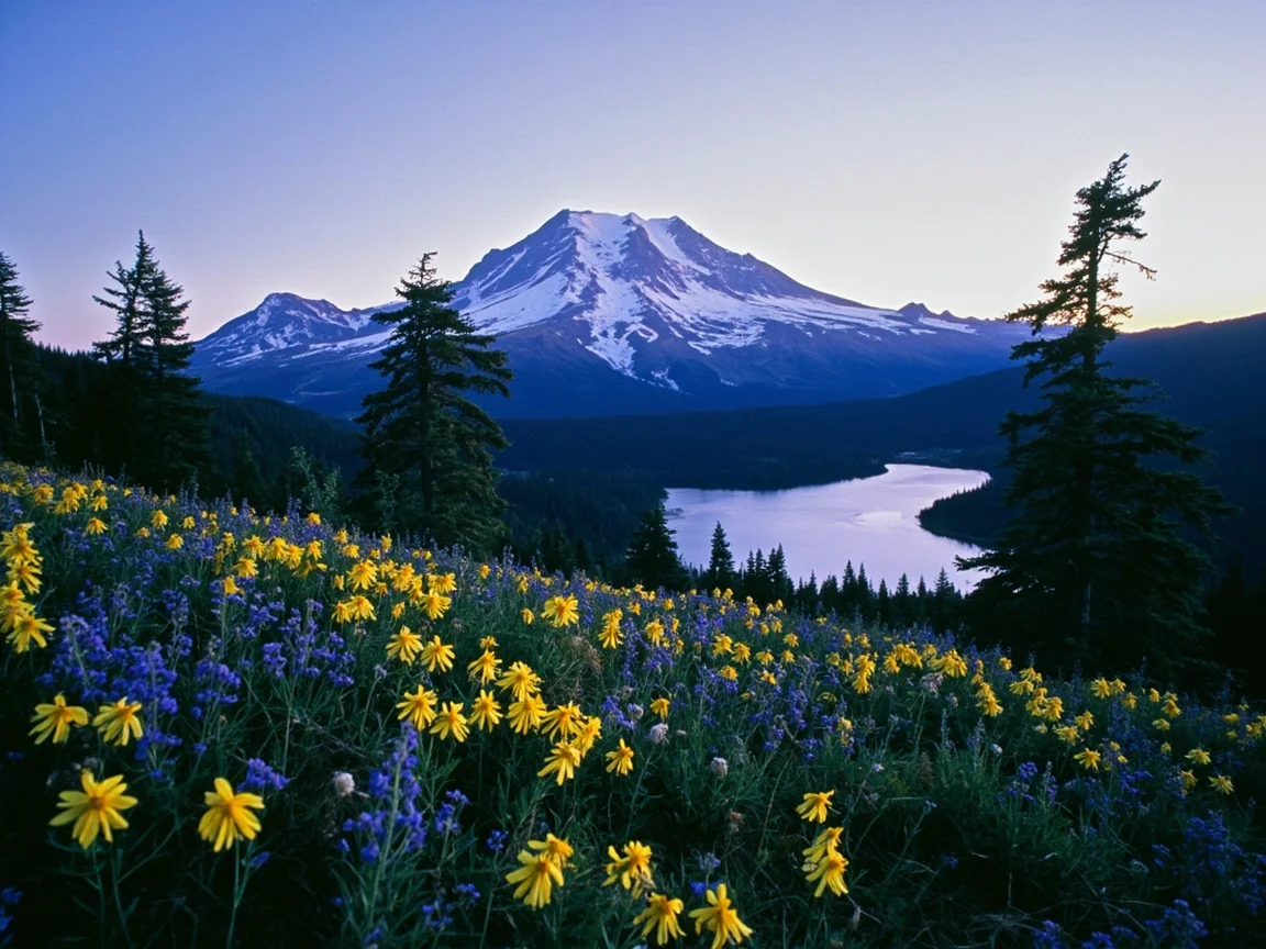 Mount Rainier National Park Paradise 区域亲子徒步入口