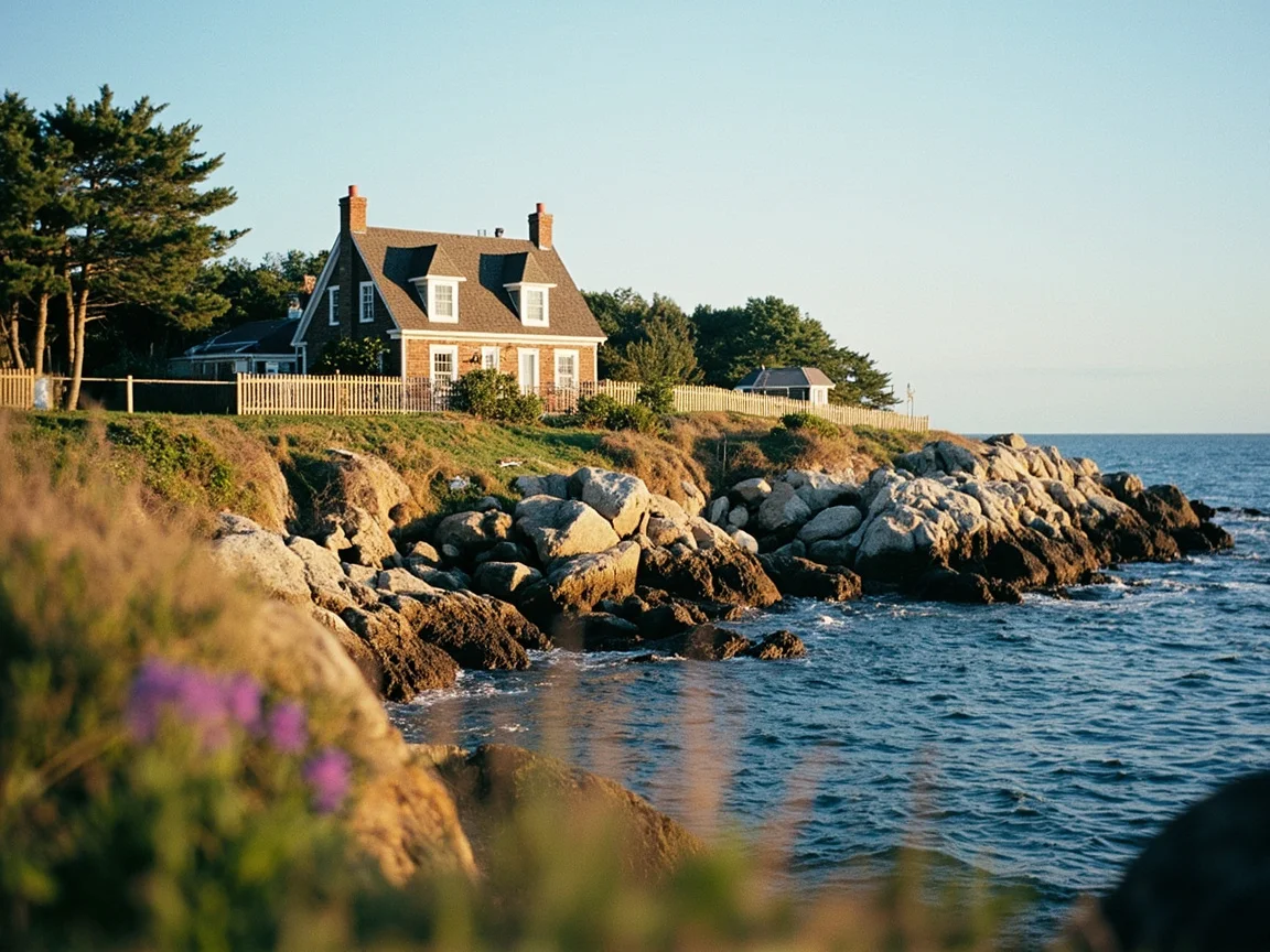 Provincetown傍晚海堤日落