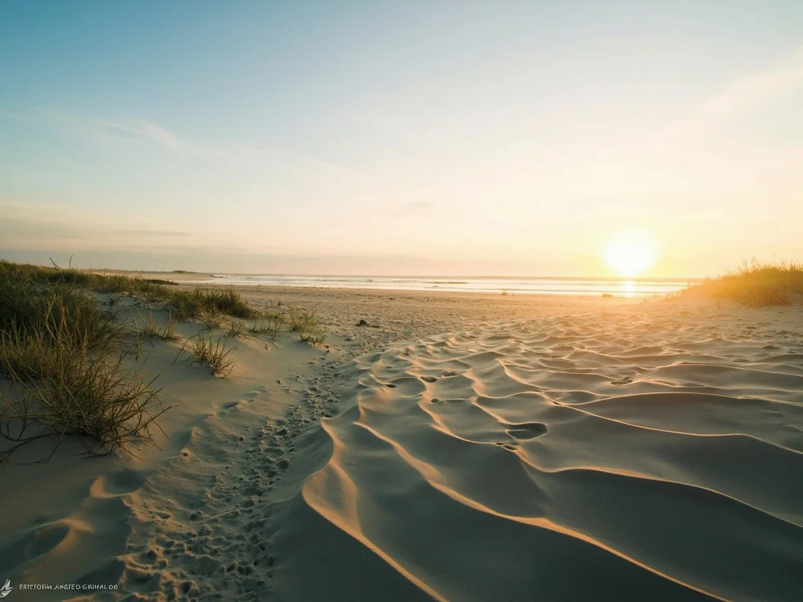 图片说明:Indiana Dunes National Park 沙丘入口附近的连锁酒店夜景