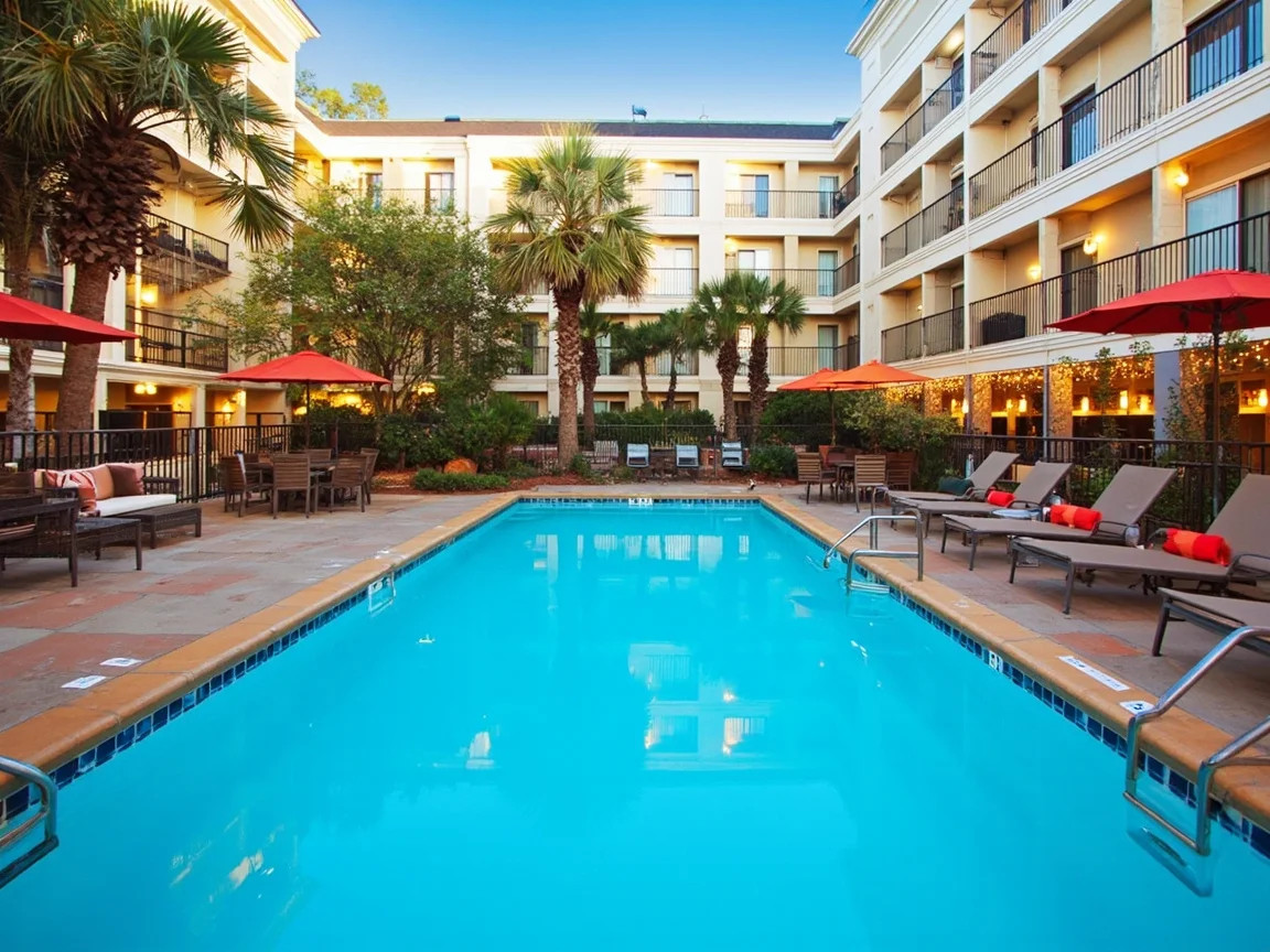 North Charleston airport layover pool hotel
