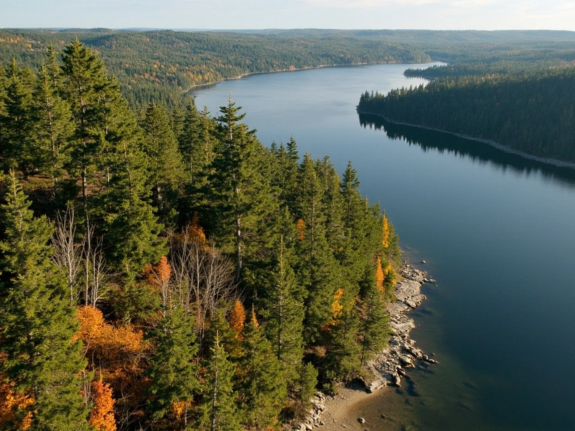 Voyageurs National Park panoramic view ng lawa