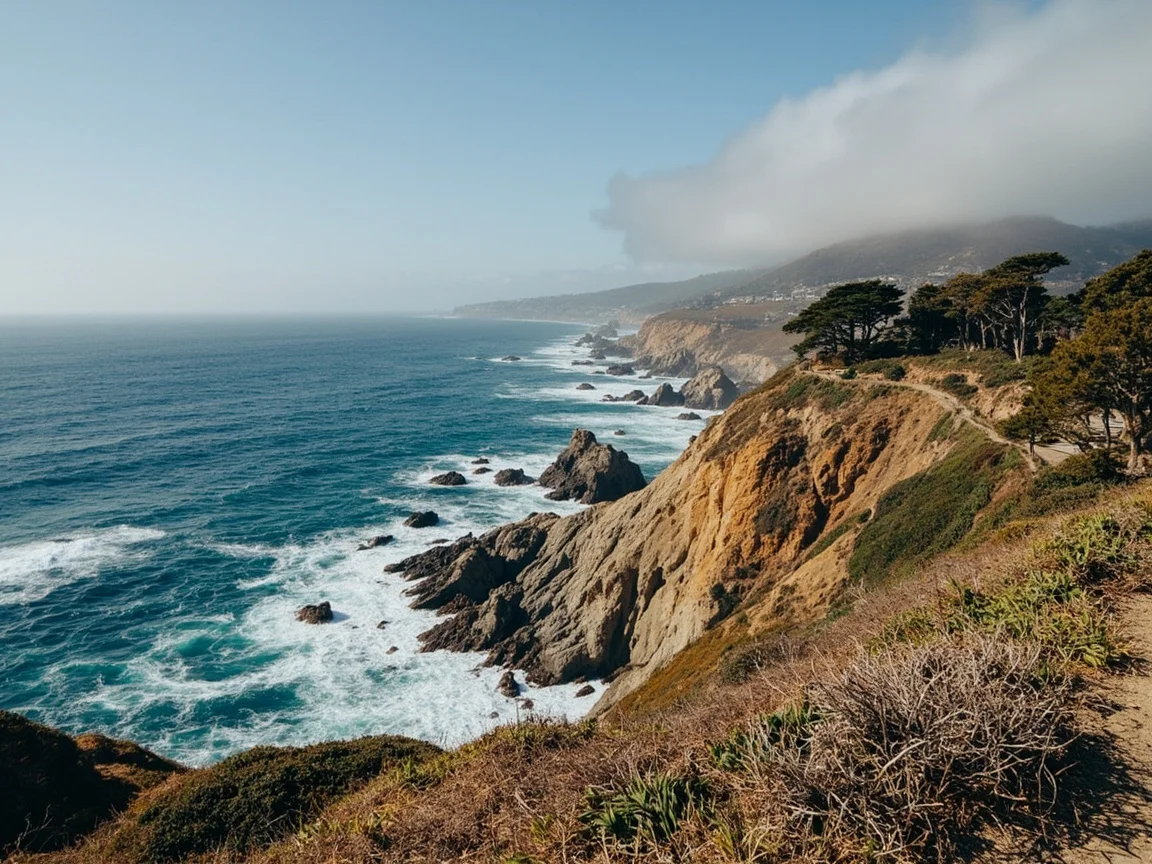 Hình ảnh danh sách tránh hố cho chuyến Big Sur solo