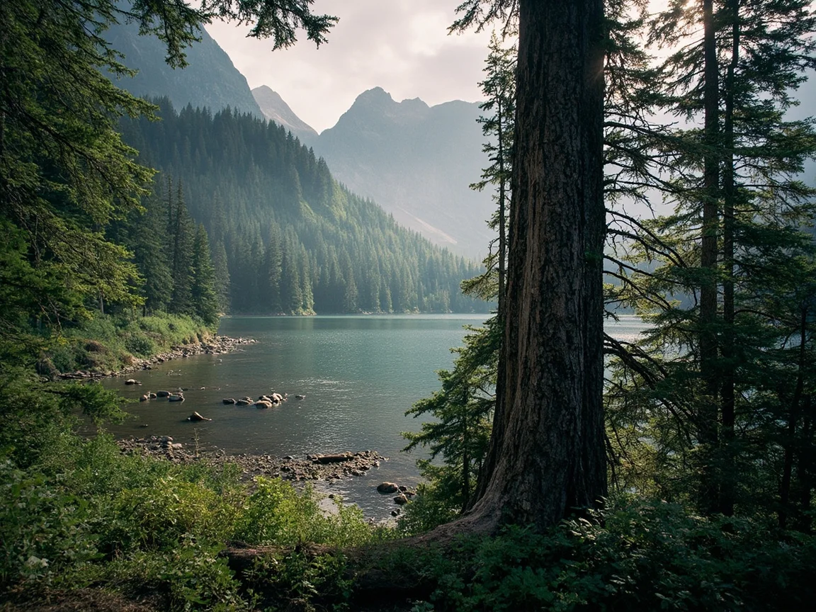 图片说明:Maple Pass Loop 秋色与高山湖泊同框