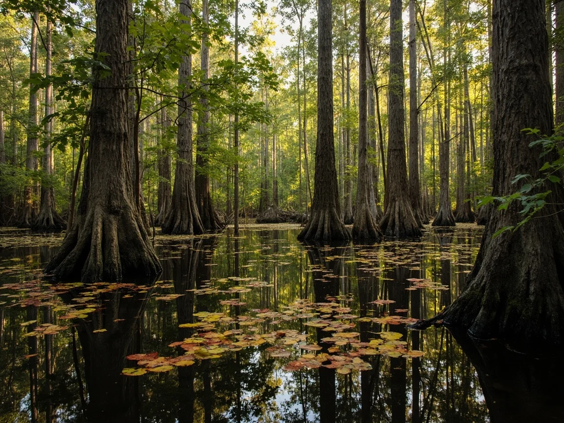 Big Cypress 国家保护区入口标识与游客中心外观