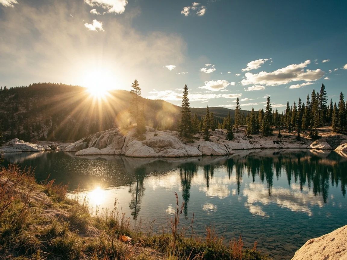 Taman Antler dan puncak Teton di kejauhan, Jackson Hole