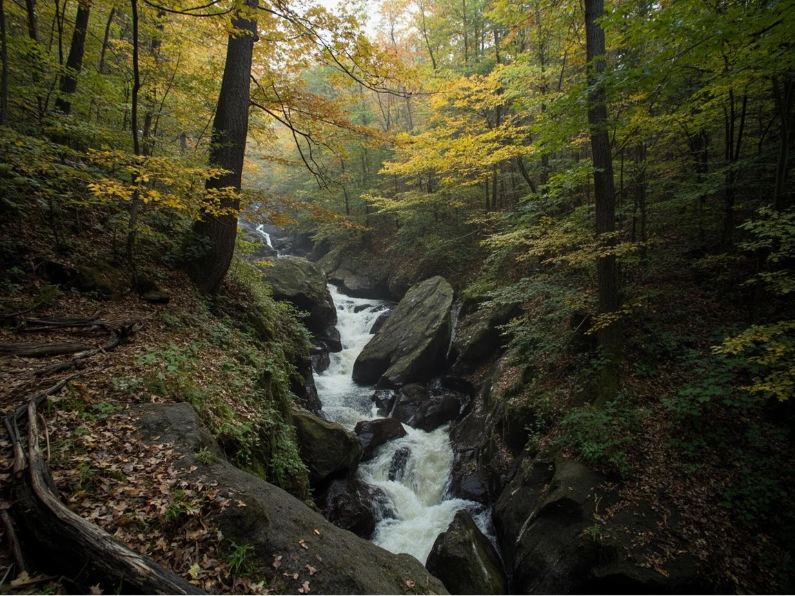 圖片說明:Shenandoah National Park 北部入口 Skyline Drive 起點