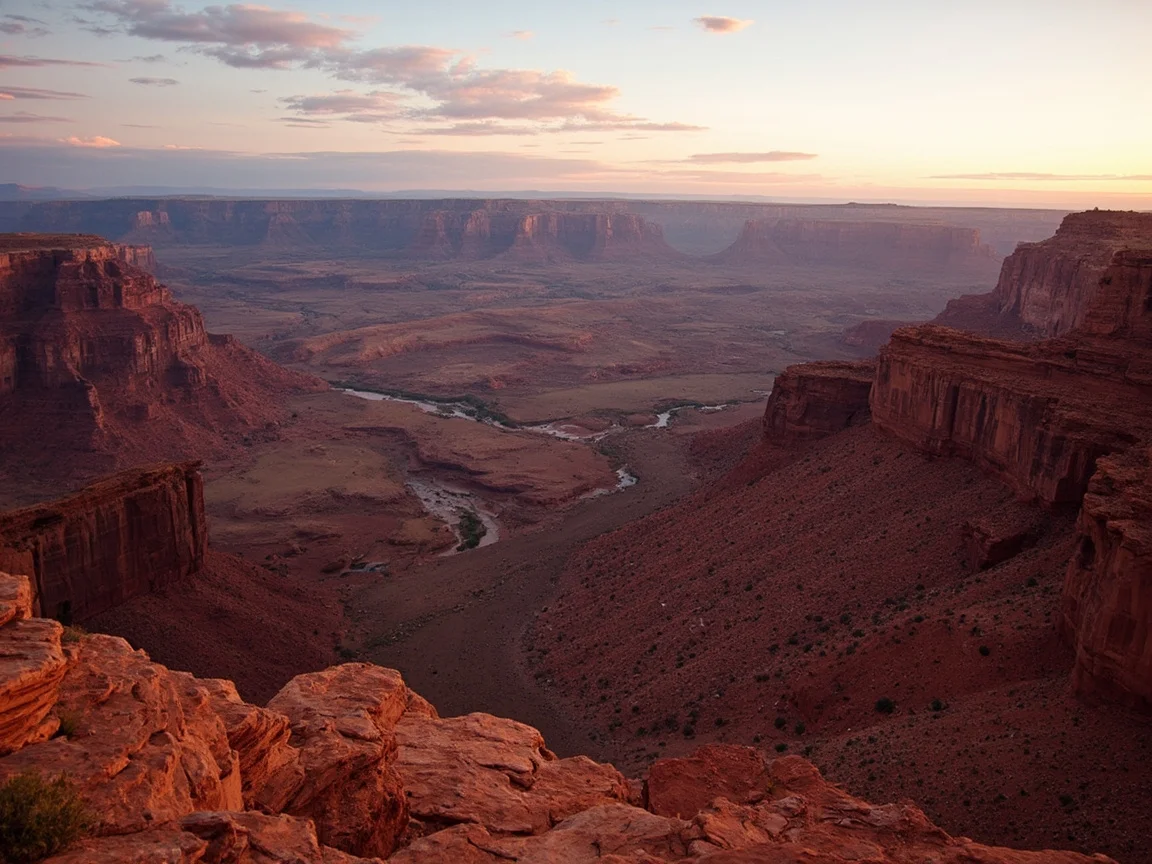清晨的 Mesa Arch 觀景台