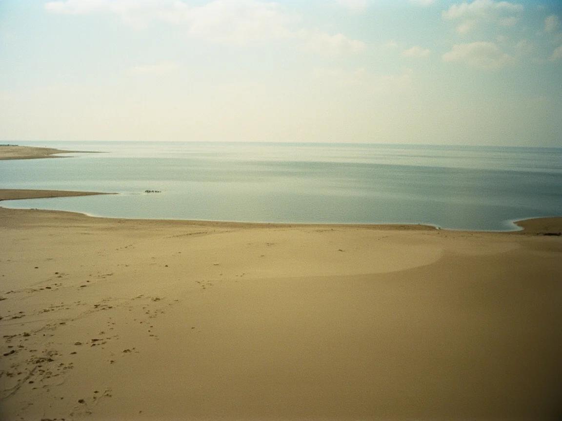 图片说明:高层东向房窗外 Lake Michigan 清晨景观
