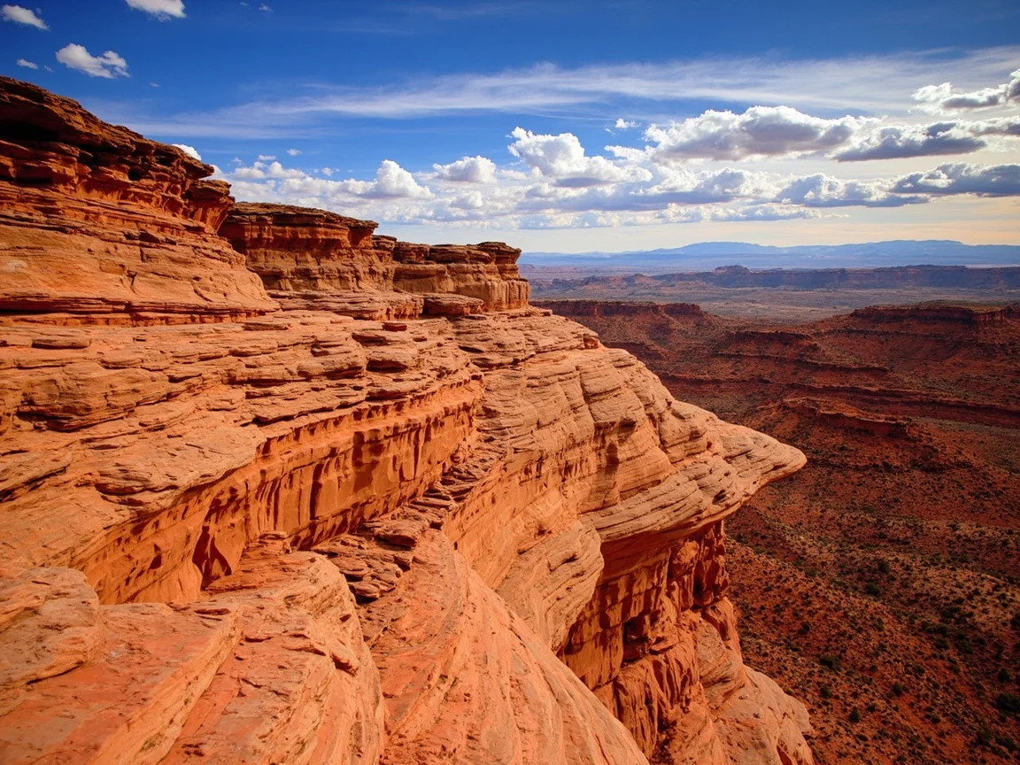 Capitol Reef Scenic Drive na may pulang sandstone landscape