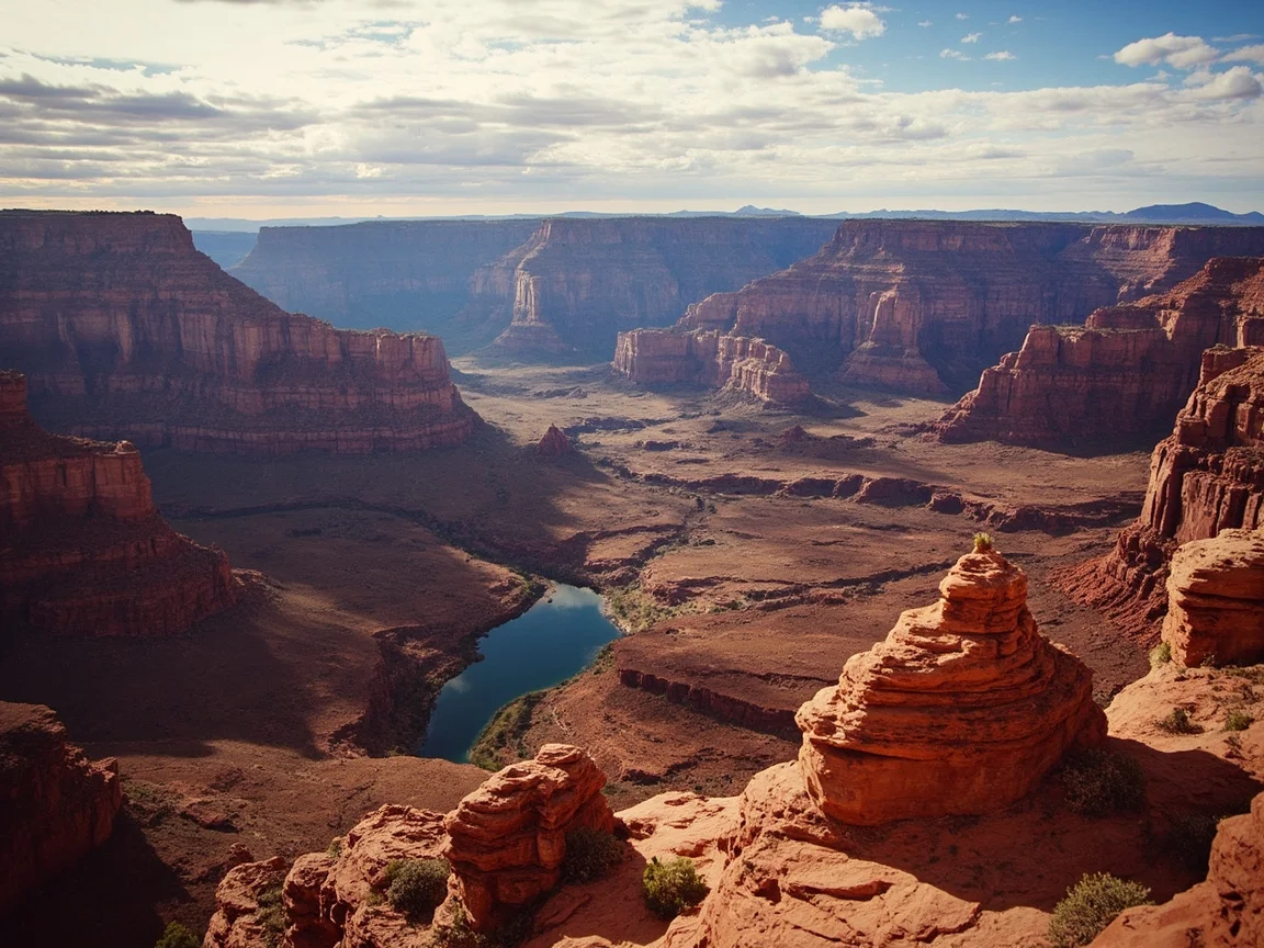 图片说明:游客在南缘 Yavapai Point 看日出的常见机位