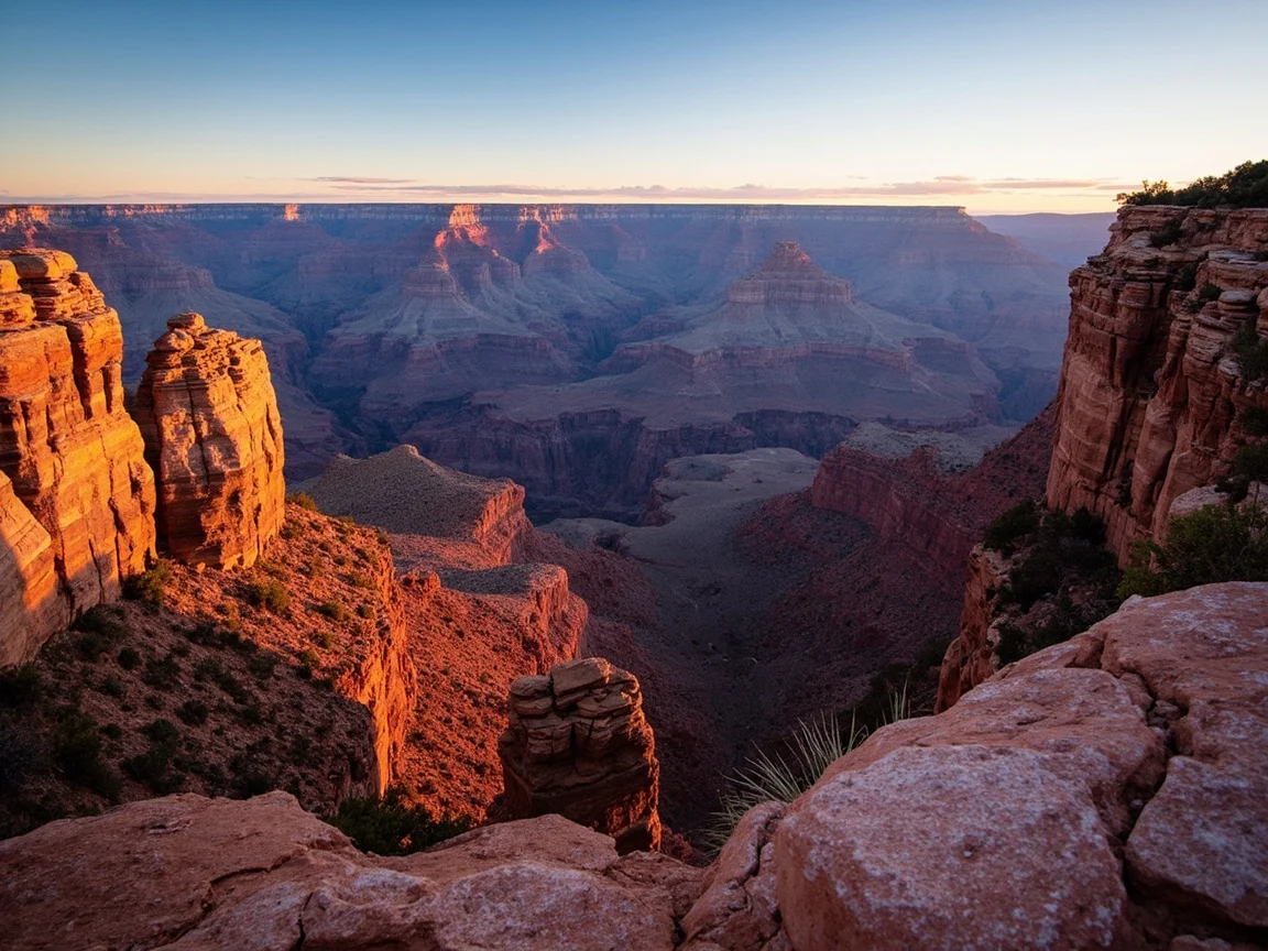Подпись к фото: неоновые вывески исторического квартала Route 66 и старый мотель в Williams