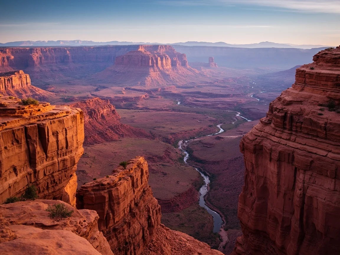 Canyonlands National Park 入口区域与周边警示牌示意