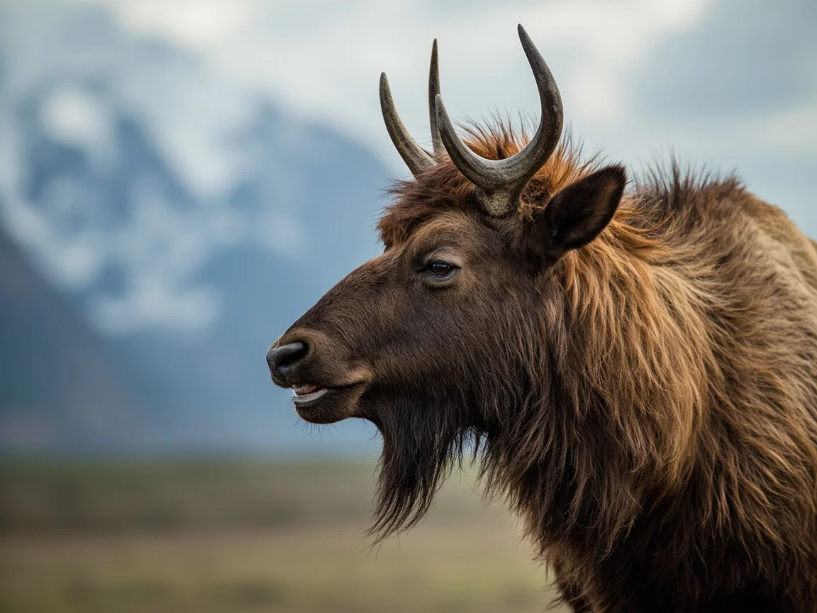 ภาพระยะไกลของหมีสีเทาบนทุนดราใน Denali National Park
