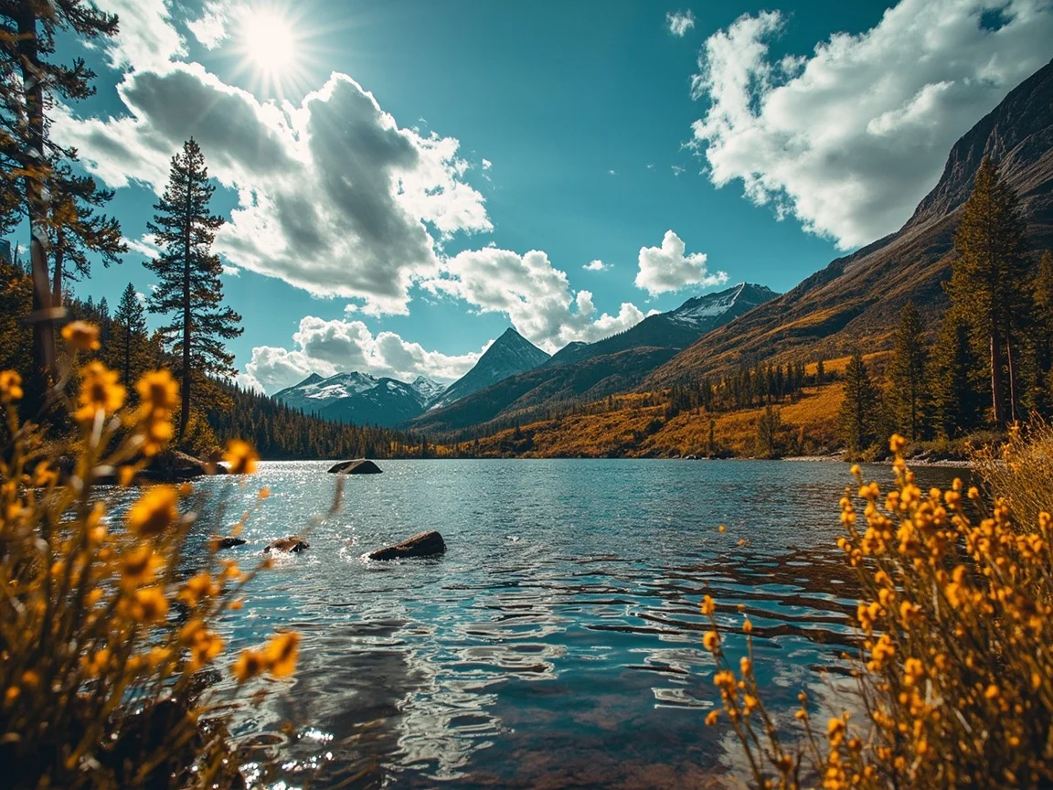 Caption: Autumn-colored forest road around Crested Butte