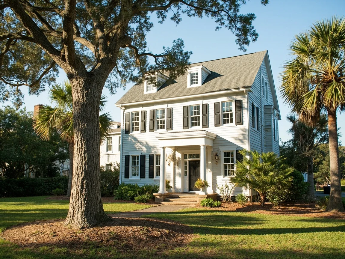 图片说明:Hilton Head 海岸线黄昏景色,远处的码头与帆船