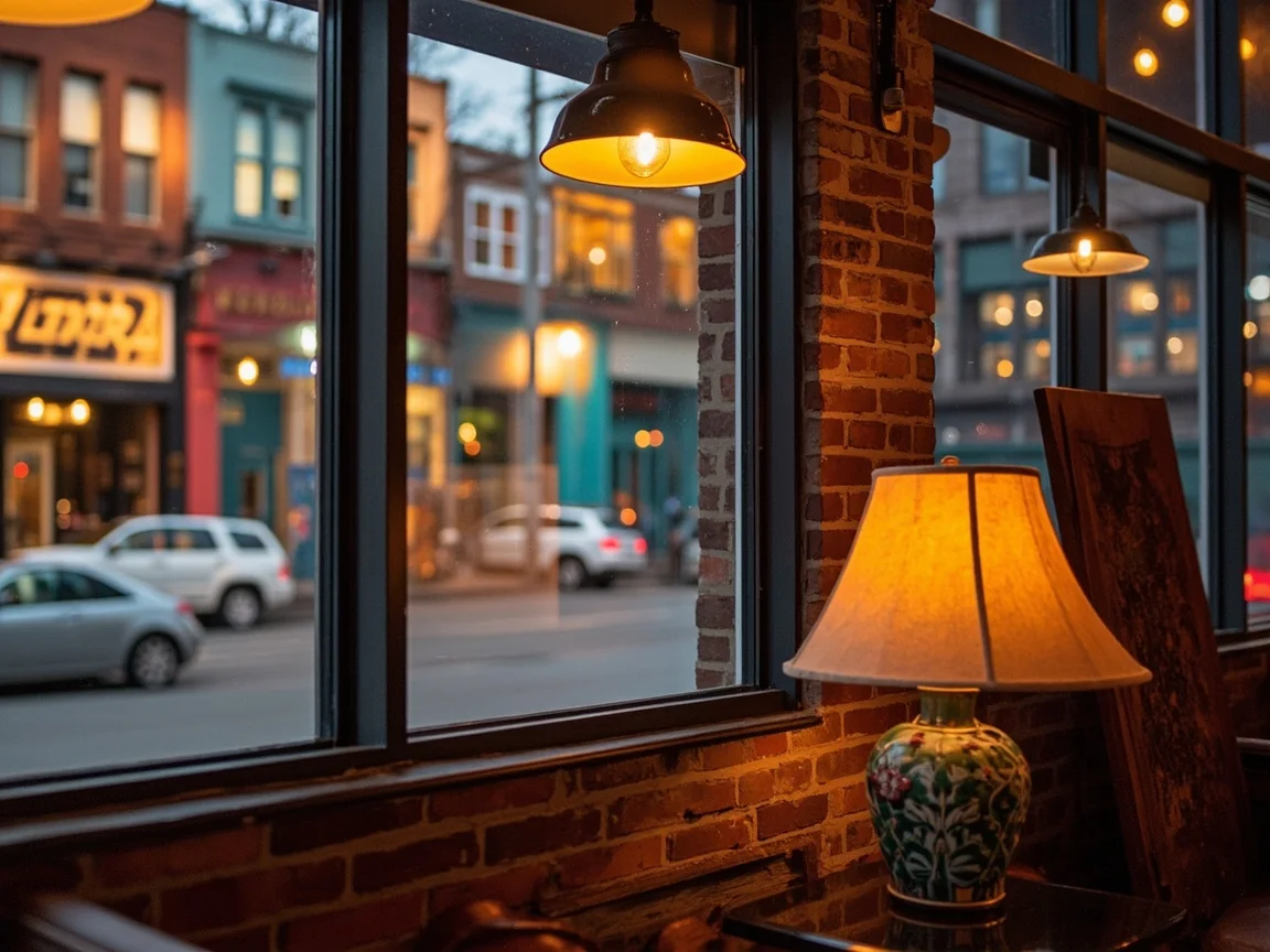 Phối cảnh quán cà phê góc phố Germantown