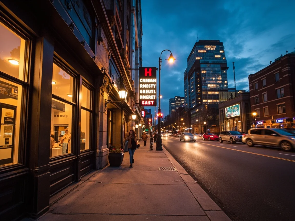 SoBro hotels walking distance to Broadway illustration