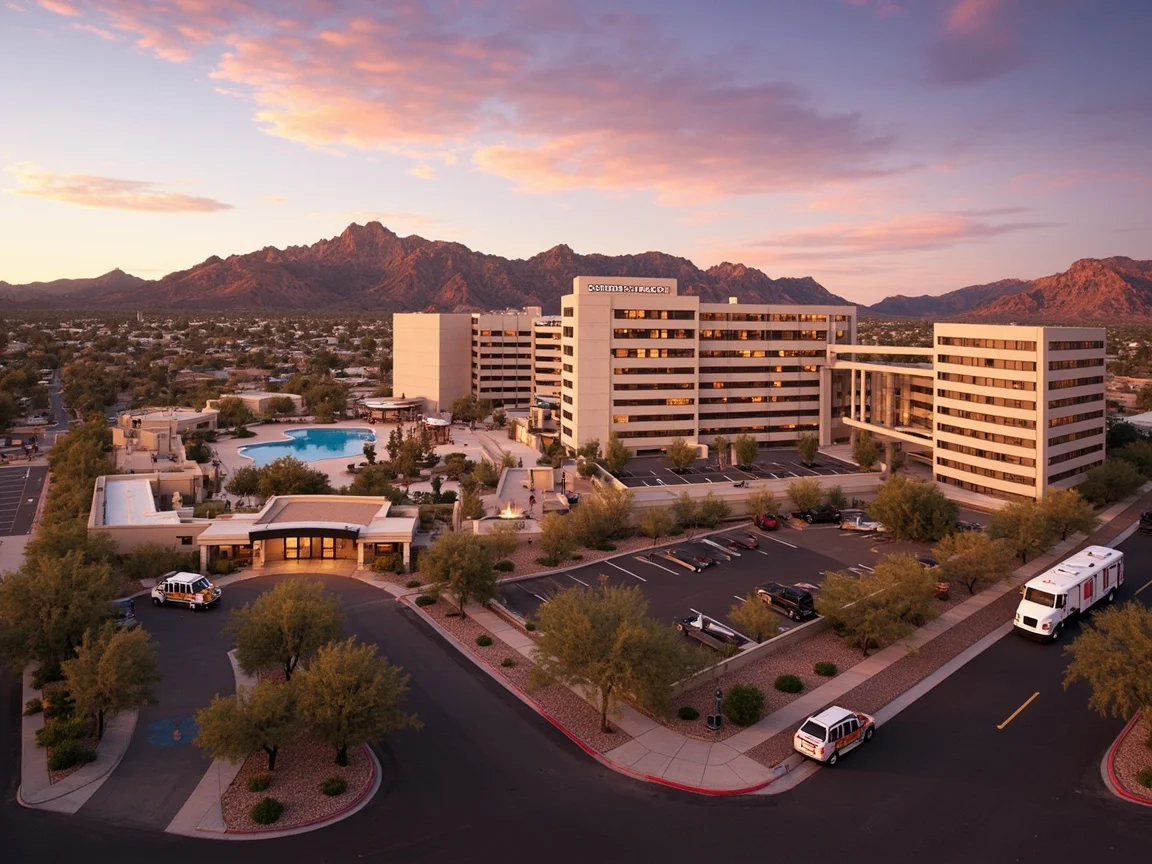 Image caption: Valley Metro light rail and airport connection route in Phoenix