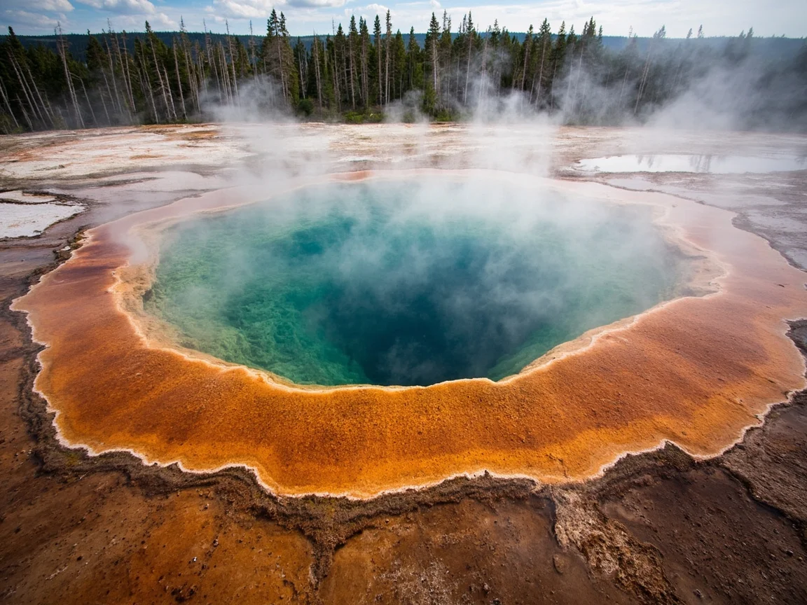 Yellowstone classic landscape group photo