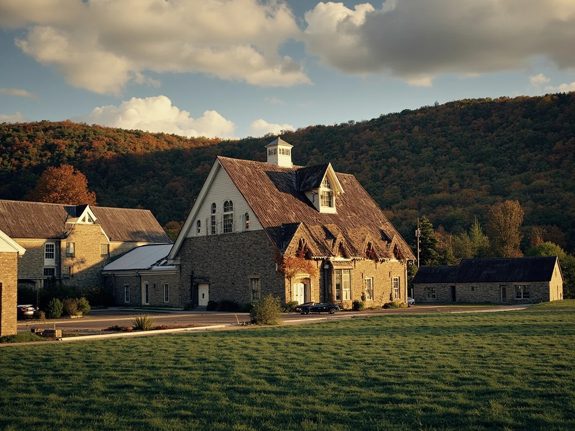 Схематичное расположение Berkshires, Hudson Valley и Catskills