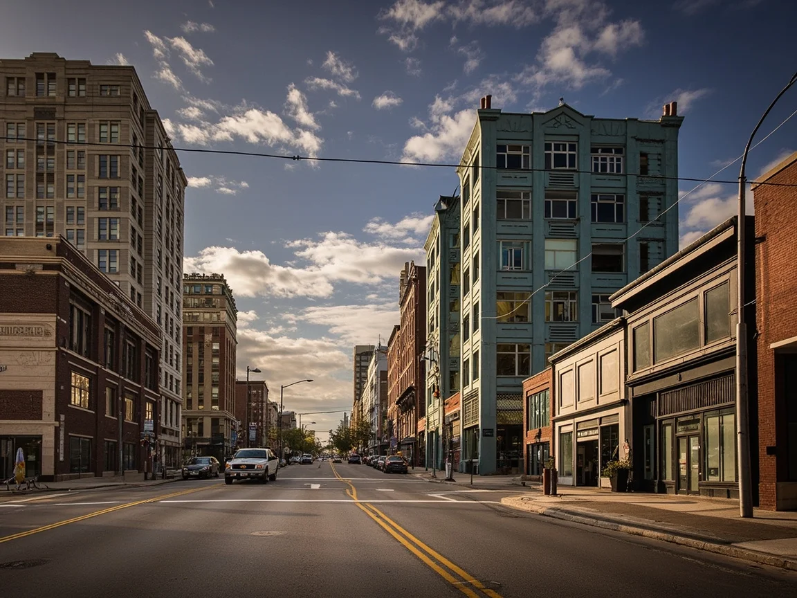 Tulsa arts district streetscape