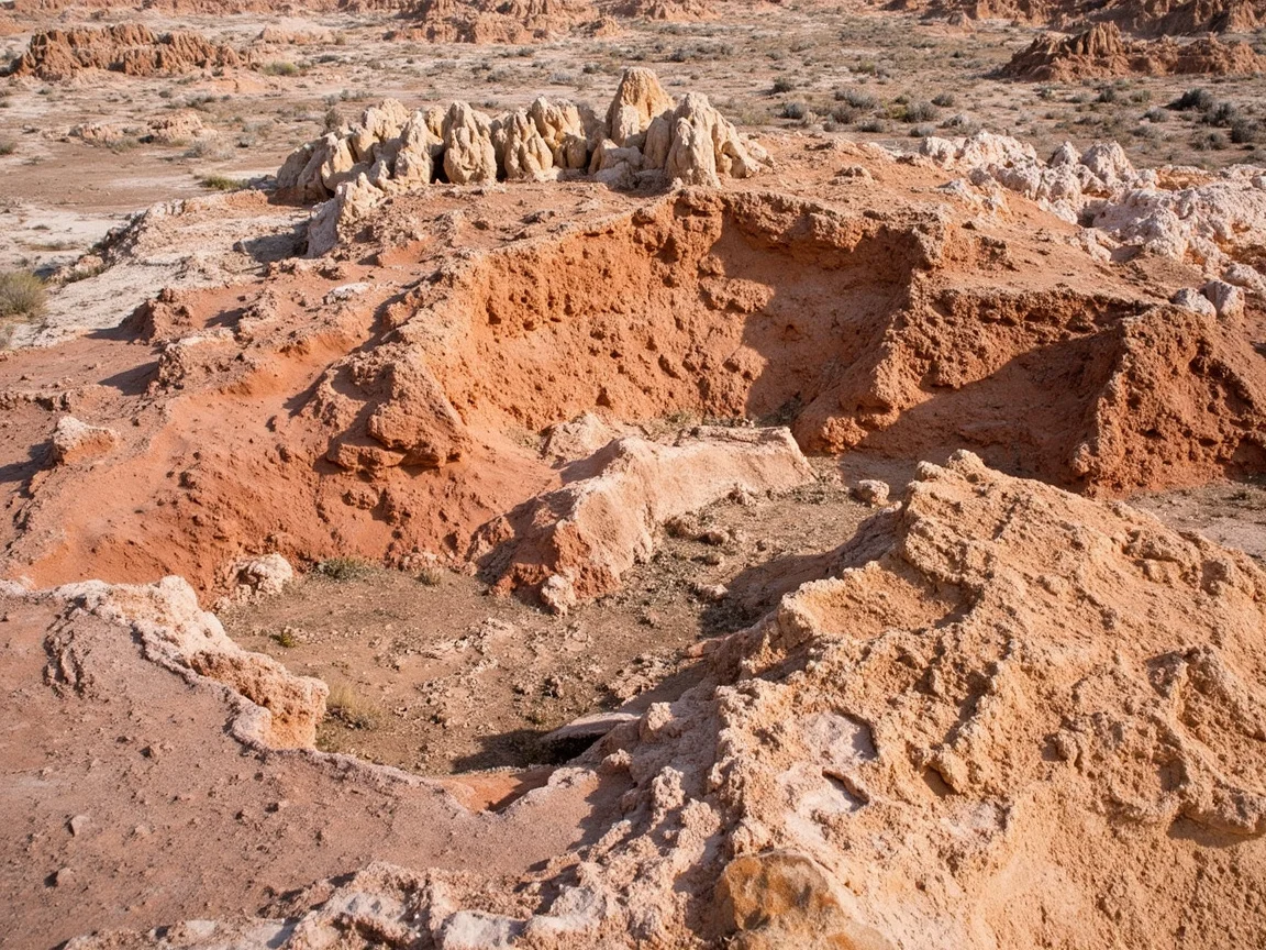 Agate Bridge spanning a dry wash